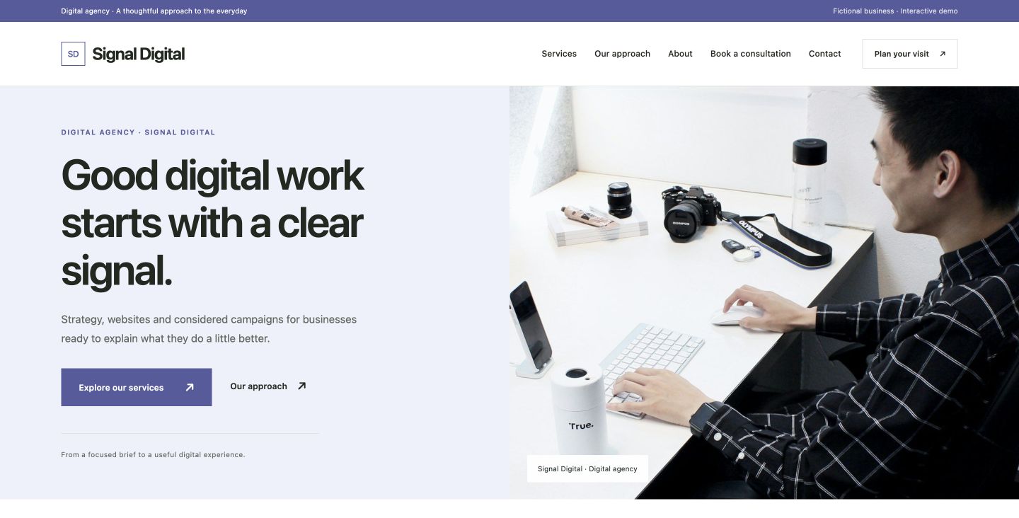 Signal Digital website preview